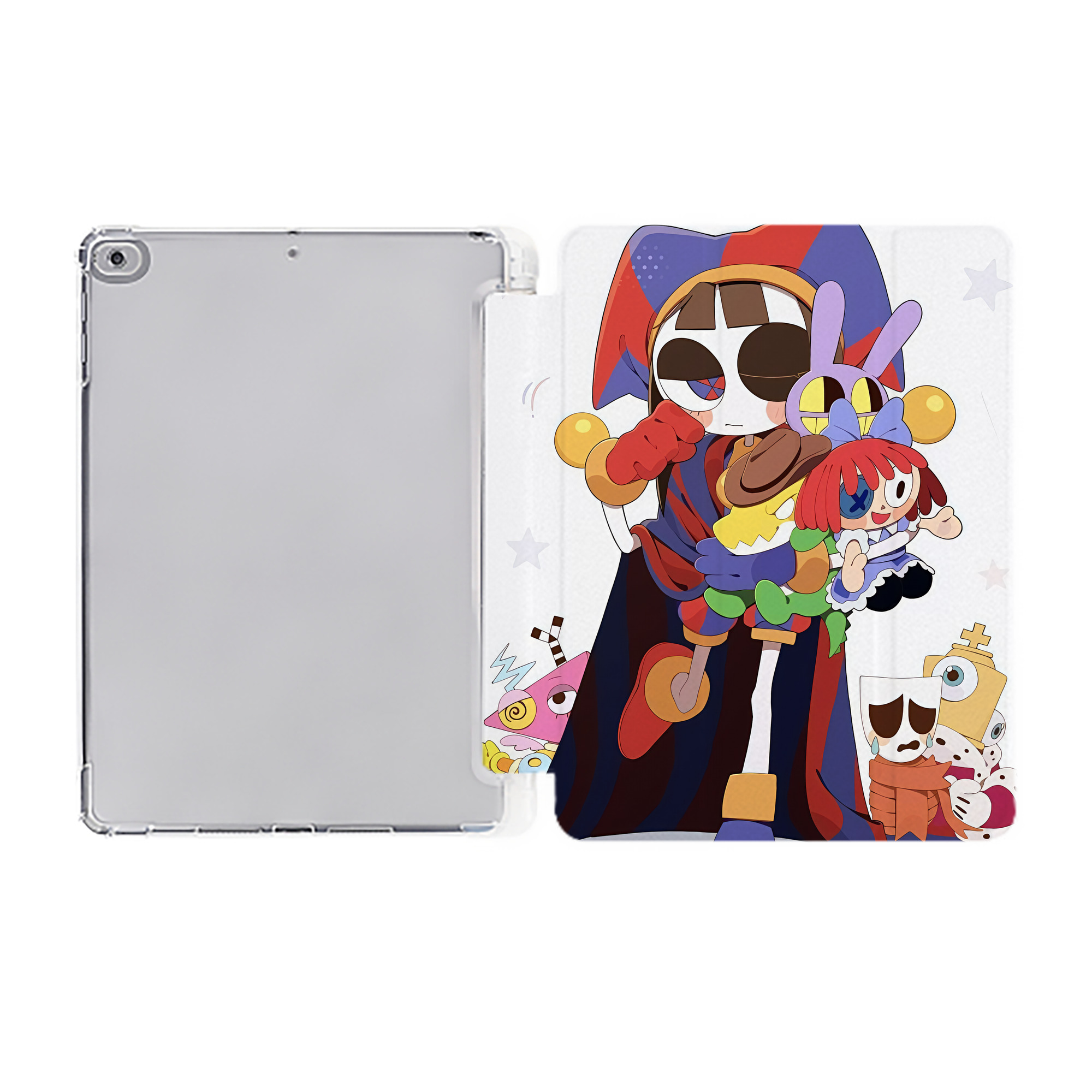 （画像用） アンパンマン Anpanman IPad ケース ペン収納付き 三つ折りスタンド PUレザー×シリコン 対応機種9.5/10.5/10.9インチ